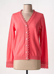 Gilet manches longues rose JULIE GUERLANDE pour femme seconde vue