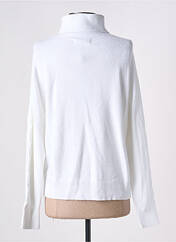 Pull col roulé blanc CARTA LIBERA pour femme seconde vue