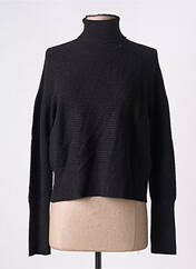Pull col roulé noir CARTA LIBERA pour femme seconde vue