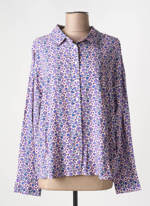 Chemisier bleu C'EST BEAU LA VIE pour femme