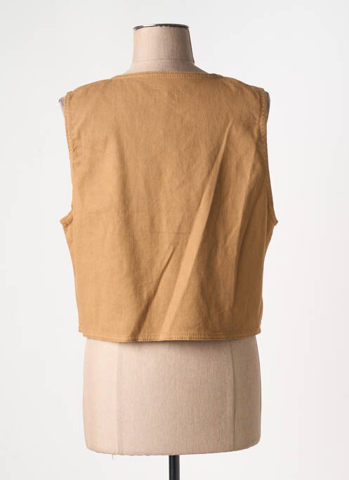 Gilet sans manche beige C'EST BEAU LA VIE pour femme