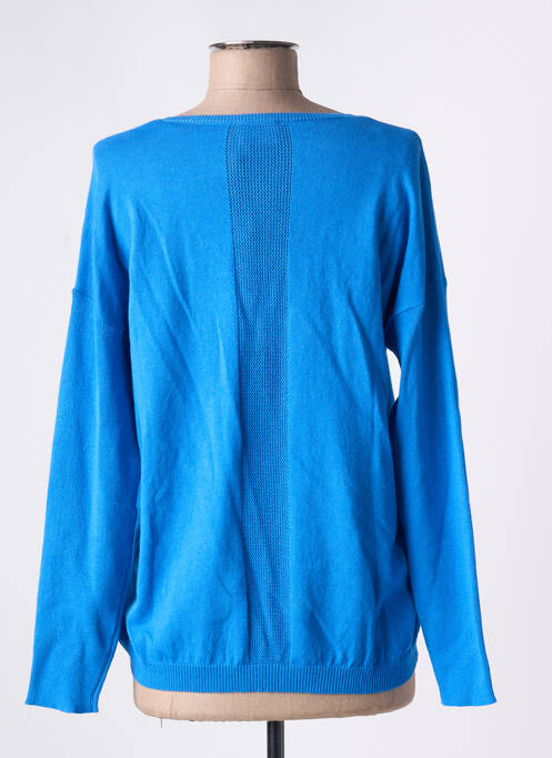 Pull col v manches longues bleu JULIE GUERLANDE femme