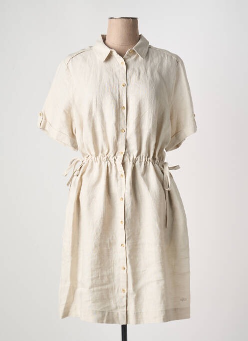 Robe mi-longue beige JULIE GUERLANDE pour femme