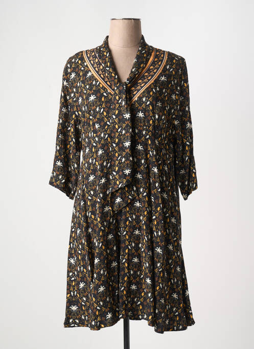 Robe mi-longue noir PAUL BRIAL pour femme