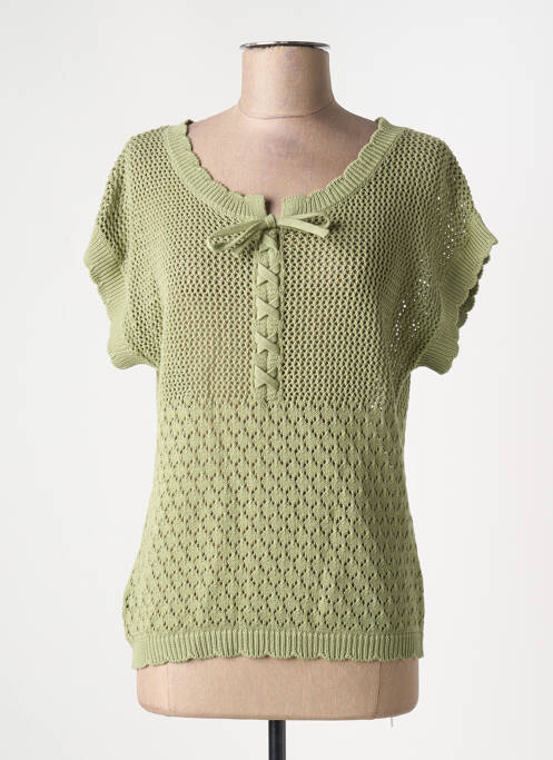 Top vert C'EST BEAU LA VIE pour femme