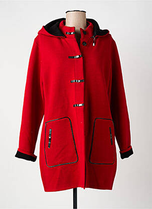 Manteau long a capuche a capuche rouge MERI & ESCA femme