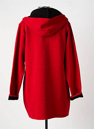 Manteau long a capuche a capuche rouge MERI & ESCA femme