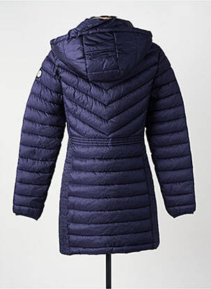 Doudoune poches a capuche bleu JULIE GUERLANDE femme