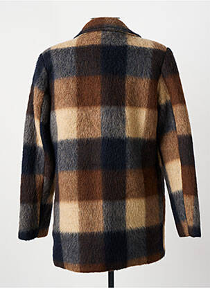 Manteau court fermeture boutonnée sur le devant sans capuche marron JULIE GUERLANDE femme