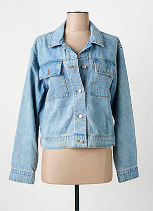 Veste casual col chemisier bleu C'EST BEAU LA VIE femme