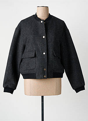 Veste casual col rond gris C'EST BEAU LA VIE femme