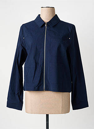 Veste casual coupe droite bleu JULIE GUERLANDE femme