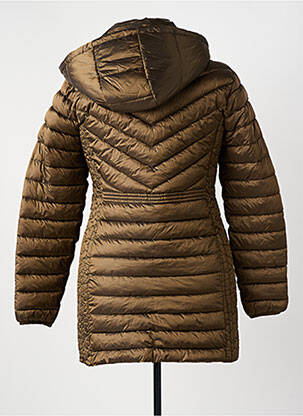 Doudoune poches a capuche marron JULIE GUERLANDE femme