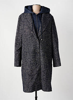 Manteau long bleu C'EST BEAU LA VIE femme