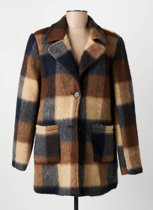 Manteau court marron JULIE GUERLANDE femme