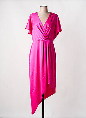 Robe longue manches courtes manches courtes rose JOSEPH RIBKOFF femme
