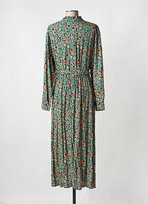 Robe longue manches longues manches longues vert C'EST BEAU LA VIE femme