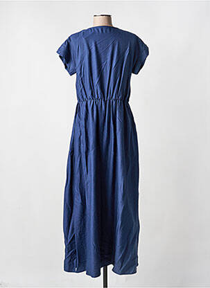 Robe longue manches courtes manches courtes bleu C'EST BEAU LA VIE femme
