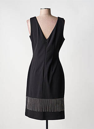 Robe mi-longue sans manche sans manche noir FRANK LYMAN femme