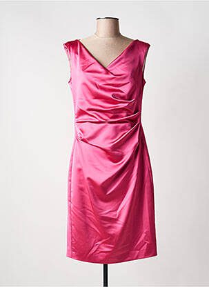 Robe mi-longue sans manche sans manche rose VERA MONT femme