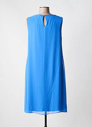Robe mi-longue coupe fluide sans manche bleu BETTY & CO femme