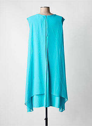 Robe mi-longue coupe fluide sans manche bleu JOSEPH RIBKOFF femme