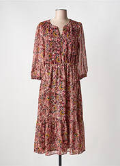 Robe mi-longue rose C'EST BEAU LA VIE femme seconde vue