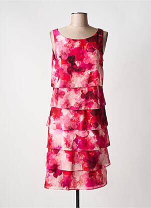 Robe mi-longue rose VERA MONT femme