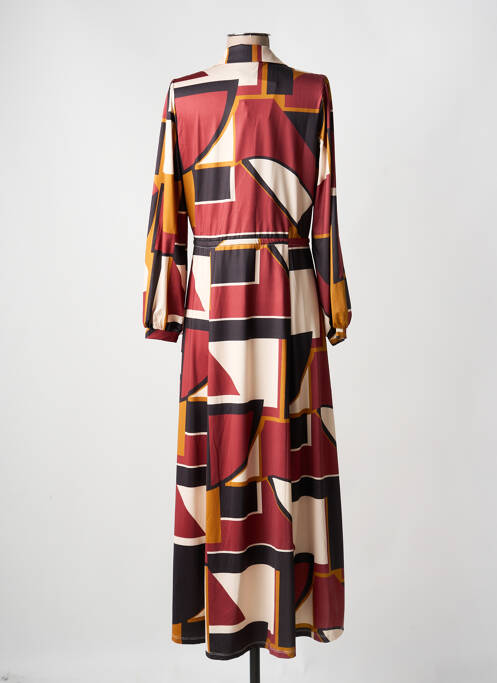 Robe longue manches longues manches longues orange K-DESIGN femme