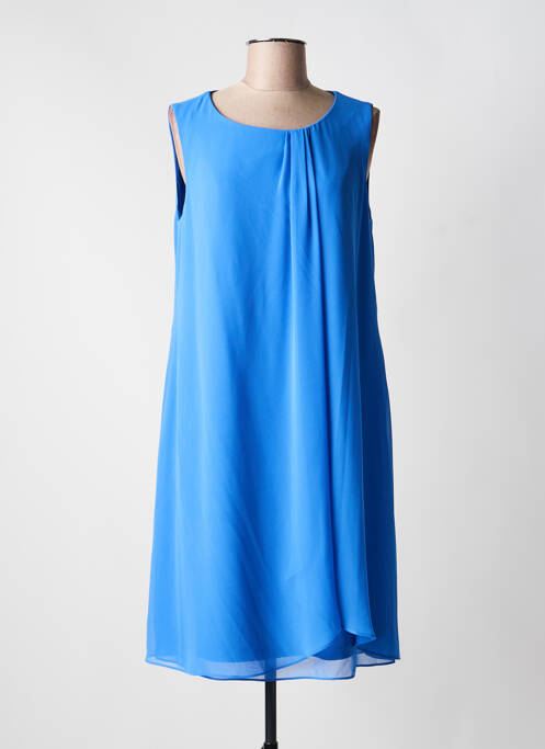 Robe mi-longue coupe fluide sans manche bleu BETTY & CO femme