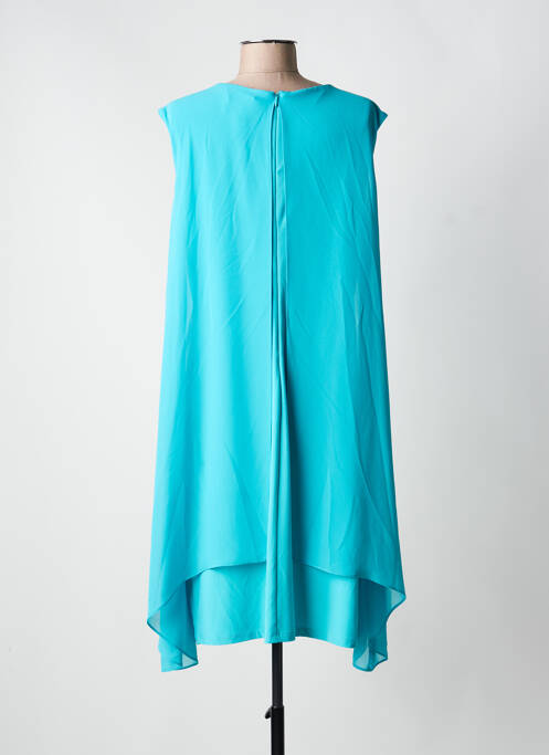 Robe mi-longue coupe fluide sans manche bleu JOSEPH RIBKOFF femme