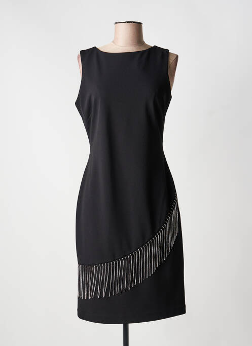 Robe mi-longue noir FRANK LYMAN femme