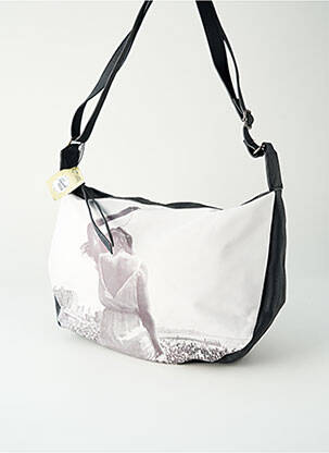 Sac fermeture zippée forme besace noir KOTHAI femme
