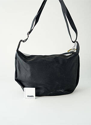 Sac fermeture zippée forme besace noir KOTHAI femme