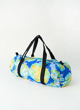 Sac poignée 2 anses de portée forme bowling bleu EUREKA femme