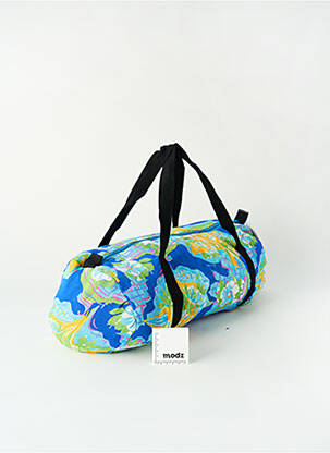 Sac poignée 2 anses de portée forme bowling bleu EUREKA femme