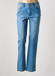 Jeans coupe droite broderie rivets taille normale bleu WALTRON femme
