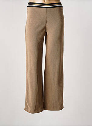 Pantalon droit taille élastique taille normale marron WALTRON femme