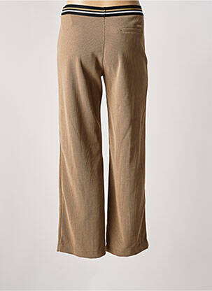 Pantalon droit taille élastique taille normale marron WALTRON femme