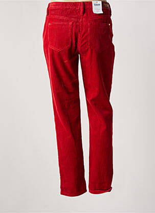 Pantalon slim taille élastique taille normale rouge C'EST BEAU LA VIE femme