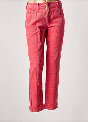 Pantalon slim taille élastique taille normale rose C'EST BEAU LA VIE femme