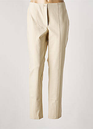 Pantalon slim tissage popeline taille normale beige BETTY BARCLAY femme