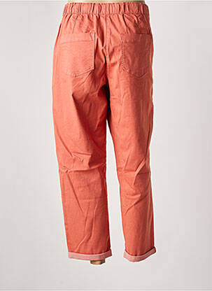 Pantalon droit stretch taille normale marron JULIE GUERLANDE femme