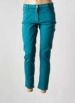 Pantalon slim tissage popeline taille normale vert BETTY BARCLAY femme