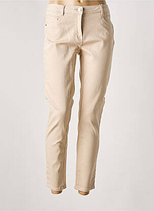 Pantalon slim stretch beige C'EST BEAU LA VIE femme