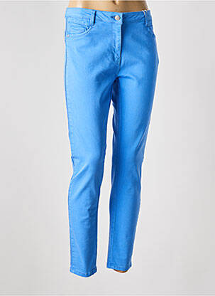 Pantalon slim stretch bleu C'EST BEAU LA VIE femme