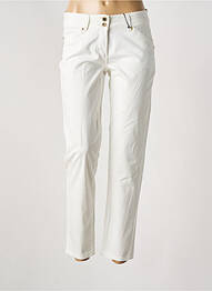Pantalon slim tissage popeline taille normale blanc BETTY BARCLAY femme