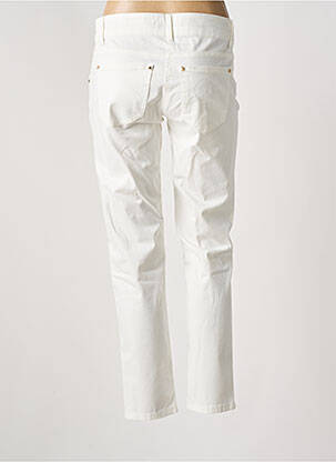 Pantalon slim tissage popeline taille normale blanc BETTY BARCLAY femme