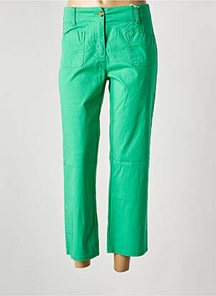 Pantalon 7/8 stretch taille normale vert C'EST BEAU LA VIE femme
