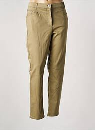 Pantalon slim tissage popeline taille normale vert BETTY BARCLAY femme
